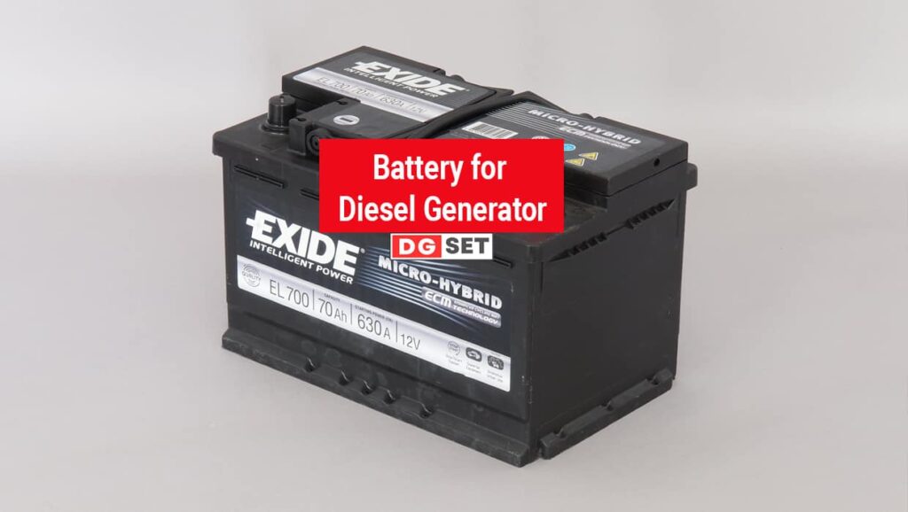 Battery for Diesel Generator