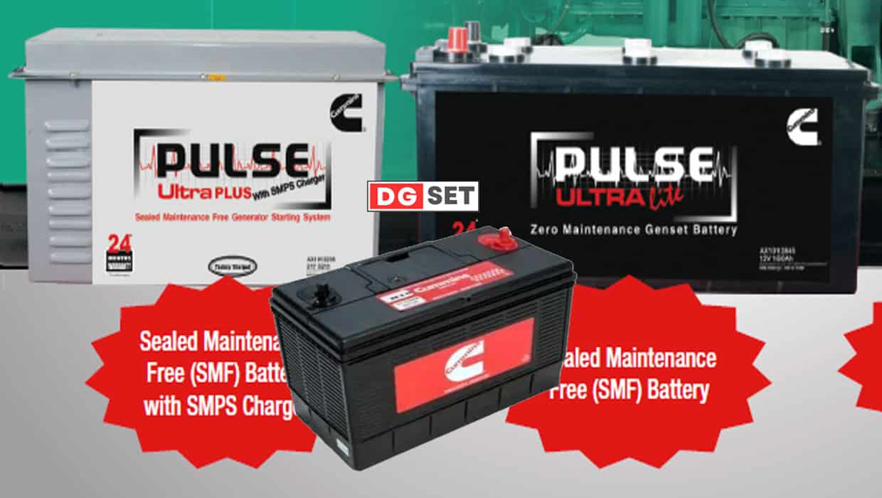 cummins genset battery