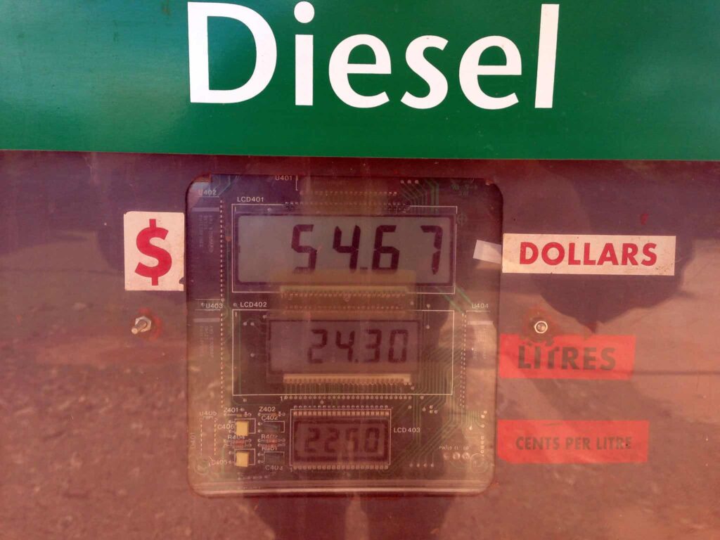 how much diesel to run a generator