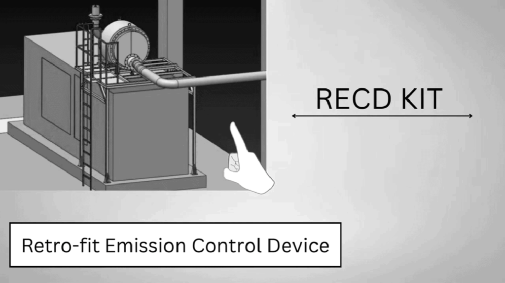 retrofit emission control device recd for dg set