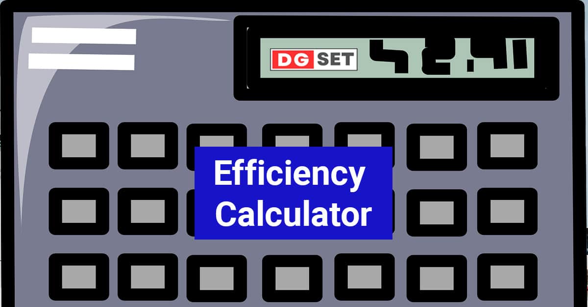 Diesel Generator Efficiency Calculator