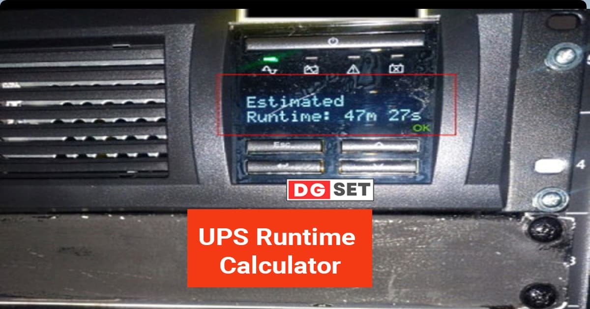 UPS Runtime Calculator Ensuring Uninterrupted Power Supply