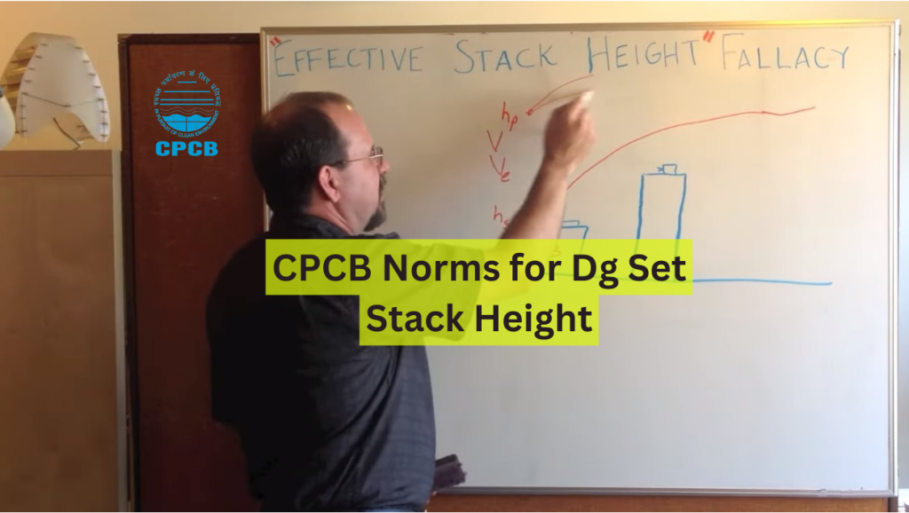 cpcb norms for dg set stack height