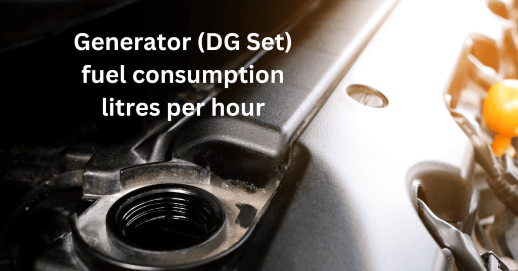 generator fuel consumption litres per hour