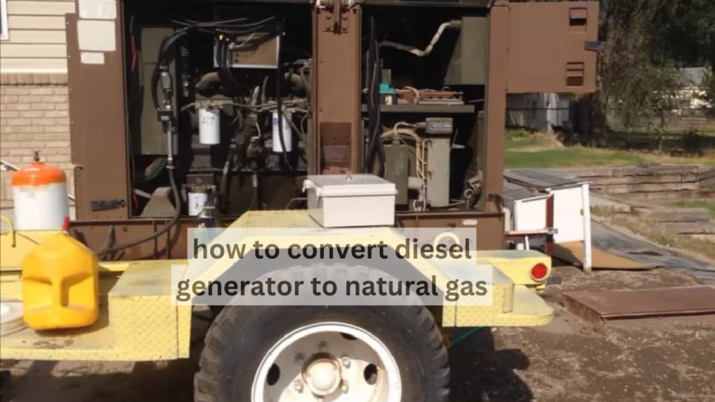 how to convert diesel generator to natural gas