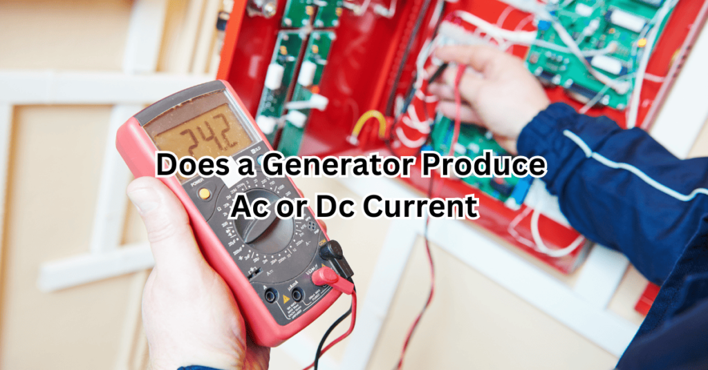 does a generator produce ac or dc current
