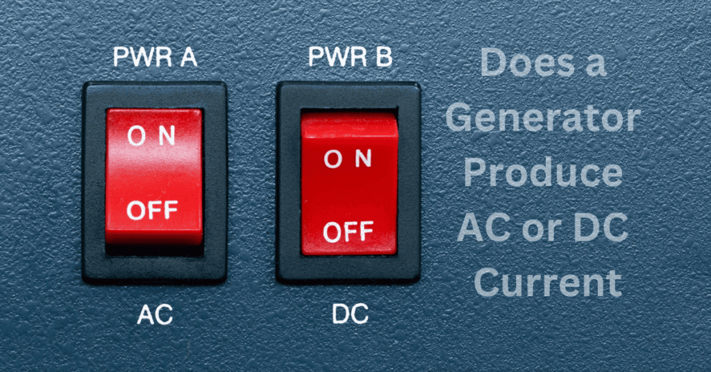 does a generator produce ac or dc current
