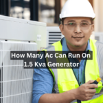 how many ac can run on 1.5 kva generator
