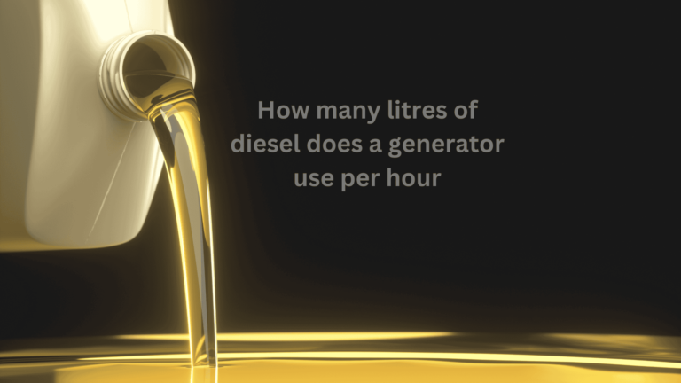 how many litres of diesel does a generator use per hour