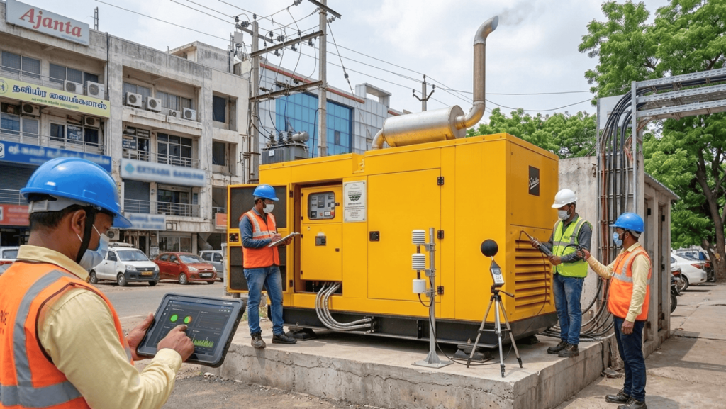 diesel generator installation rules in India DG set installation inspection