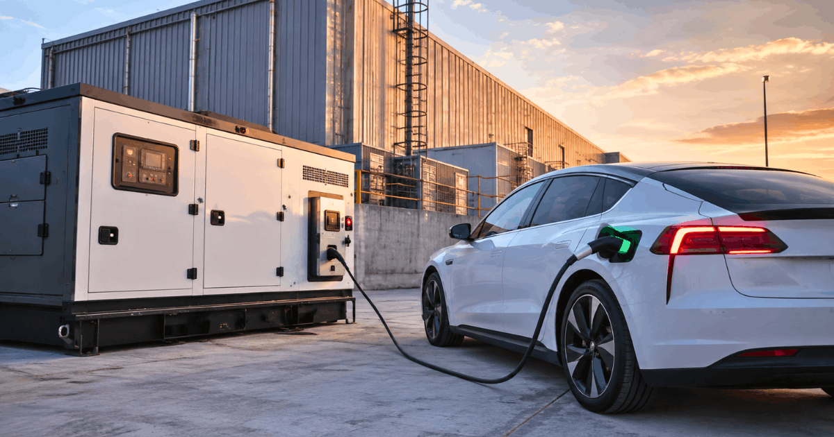Can a diesel generator charge an electric car